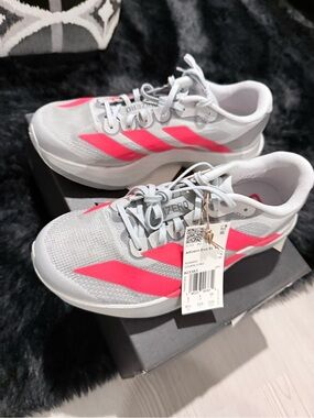 adidas Gray & red Adizero Running Sneakers size 6.5